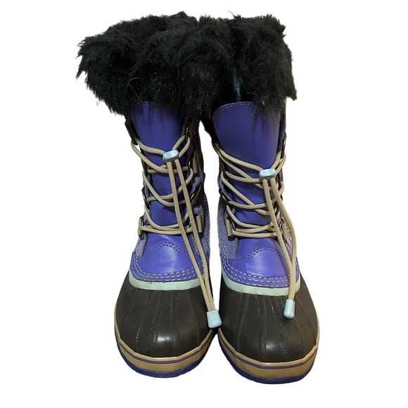 Sorel Purple Joan of Arctic Boots w/Faux Fur Trim - Picture 4 of 12